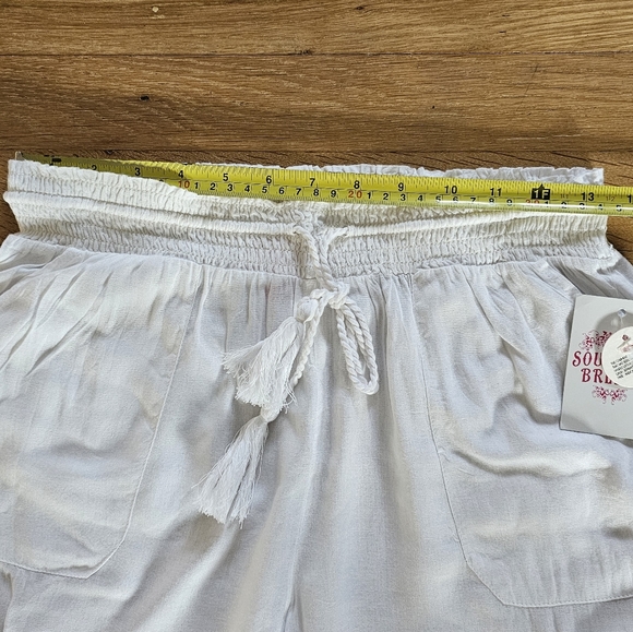 Southern Breeze Blue & White Tie Dye Beachy Pants Women's Size Small to Med NWT - Picture 7 of 16